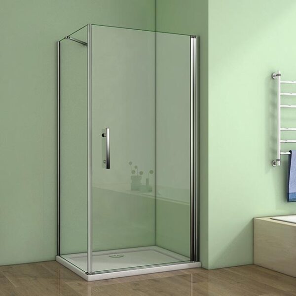 H K - Obdĺžnikový sprchovací kút MELODY D1 100x90 cm s jednokrídlovými dverami vrátane sprchovej vaničky z liateho mramoru SE-MELODYD110090/SE-THOR-10090