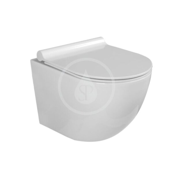 Kielle - Gaia Závesné kompaktné WC s doskou SoftClose