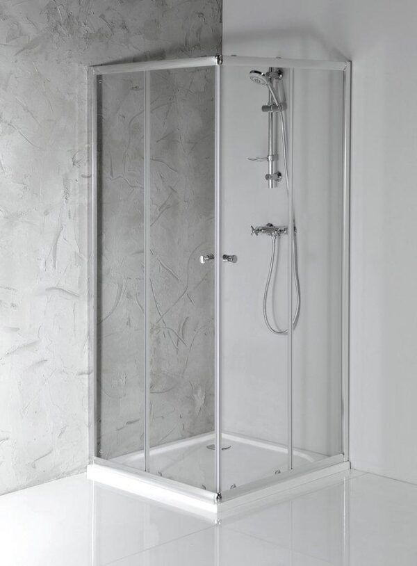 AQUALINE - AGGA štvorcová sprchová zástena 900x900mm