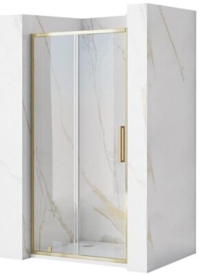 REA - Posuvné sprchové dvere Rapid Slide 100 zlatá REA-K5611