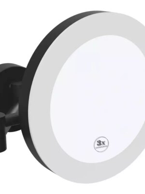 BEMETA Kozmetické zrkadlo pr. 200 mm s LED osvetlením IP44 Touch sensor - čierne 116101770 116101770