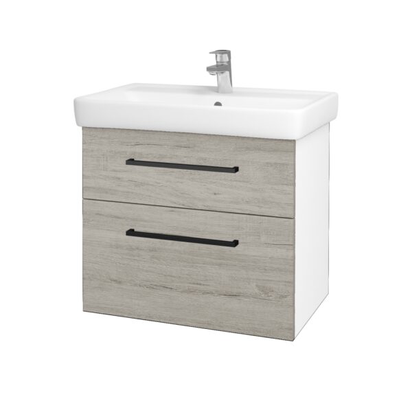 Dreja - Kúpeľňová skrinka Q MAX SZZ2 70 - N01 Biela lesk / Úchytka T06 / D05 Oregon 61732H Dreja - Kúpeľňová skrinka Q MAX SZZ2 70 - N01 Biela lesk / Úchytka T06 / D05 Oregon 61732H