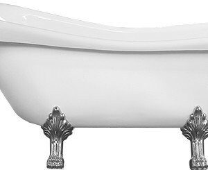 MEXEN/S - Retro voľne stojaca vaňa 170x75 cm biela chróm nohy MEXEN/S - Retro voľne stojaca vaňa 170x75 cm biela chróm nohy