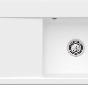 VILLEROY & BOCH VILLEROY & BOCH - Keramický drez Subway Style 50 Stone white nástavný 900 x 510 bez excentru 335101RW VILLEROY & BOCH VILLEROY & BOCH - Keramický drez Subway Style 50 Stone white nástavný 900 x 510 bez excentru 335101RW