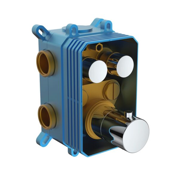 MEREO - Termostatická podomietková tlačidlová batéria - 2-cestná - bez krytu CB60101TAB MEREO - Termostatická podomietková tlačidlová batéria - 2-cestná - bez krytu CB60101TAB