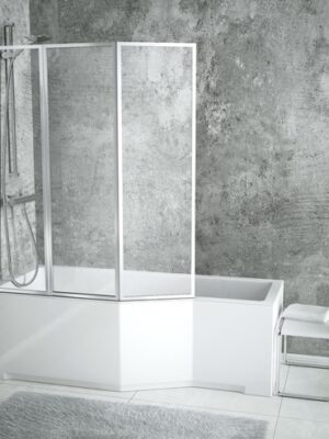 BESCO - Vaňová zástena ROSES - Rozmer A - 130 cm BCROS3S
