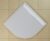 SanSwiss vanička ILA štvrťkruh biela 80x80x3 cm kryt biely WIR550800404 WIR550800404