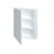Dreja – Jednodverová zrkadlová skrinka Q GA 60 – N01 Biela lesk / Levé 29015