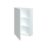 Dreja – Jednodverová zrkadlová skrinka Q GA 50 – N01 Biela lesk / Levé 29008