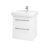 Dreja – Kúpeľňová skriňa Q MAX SZZ2 55 – N01 Biela lesk / Úchytka T03 / L01 Biela vysoký lesk 61251C