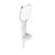 HANSA – Activejet Set sprchovej hlavice, 1 prúd, držiaka a hadice, biela/chróm 84380213