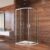 MEREO – Sprchovací kút, LIMA, štvrťkruh, 100 cm, chróm ALU, sklo Číre CK608B63K