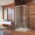 MEREO – Sprchovací kút, LIMA, štvrťkruh, 100 cm, chróm ALU, sklo Point CK608B62K