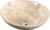 SAPHO – BLOK 1 kamenné umývadlo priemer 40cm, leštený béžový travertin 2401-01