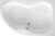 AQUALINE – CIDLINA vaňa 160x105x45cm, pravá, bez nožičiek, biela G3614