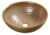 SAPHO – ATTILA keramické umývadlo, priemer 42,5cm, keramické, hnedá DK009