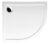 POLYSAN – RENA L sprchová vanička z liateho mramoru, štvrťkruh 90x80x4cm, R550, ľavá, biel 72890