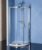 POLYSAN – EASY LINE štvrťkruhová sprchová zástena 1000x800mm, L/R, číre sklo EL2915