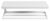 SAPHO – SKA Nástenná polica biela mat 450x140x160mm s bielou MDF policou SKA411