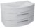 SAPHO – JULIE umývadlová skrinka 90x50x50cm, 2xzásuvka,biela (59905) JU090-3030