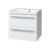 MEREO – Bino, kúpeľňová skrinka s umývadlom z liateho mramoru 61 cm, biela CN660M
