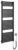 AQUALINE – TONDI-E elektrické vykurovacie teleso, rovné, 450×1330 mm, 500W, čierna matná DE476T